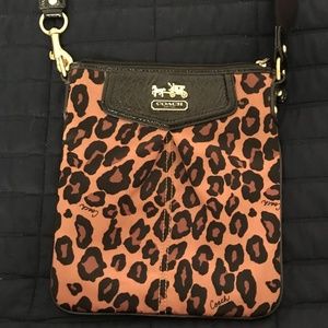 Coach Swingpack Ocelot / Leopard Crossbody Bag